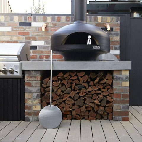 polito oven with wood store underneath