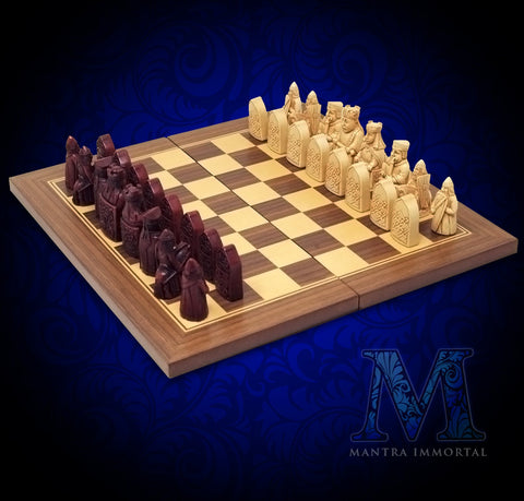 Chess board & pieces – Immortal Game