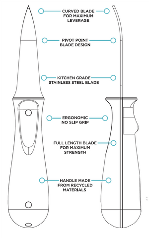 oyster knife drawing