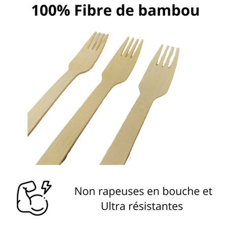 Événements et Catering Pour les professionnels du catering ou de l'organisation d'événements, l'esthétique joue souvent un rôle central. Optez pour des couverts jetables en bambou pour ajouter une touche d'élégance à vos tables. Le bambou offre le look sophistiqué des couverts traditionnels en argent, tout en étant pratique et économique. Pour ce genre d'évènements, vous pouvez opter pour des couverts à l'unité qui correspondront parfaitement à vos besoins et aux différentes dégustations de votre buffe