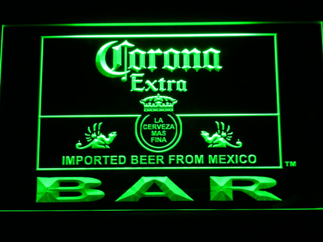 Corona Bar Beer Extra Outline LED Neon Sign