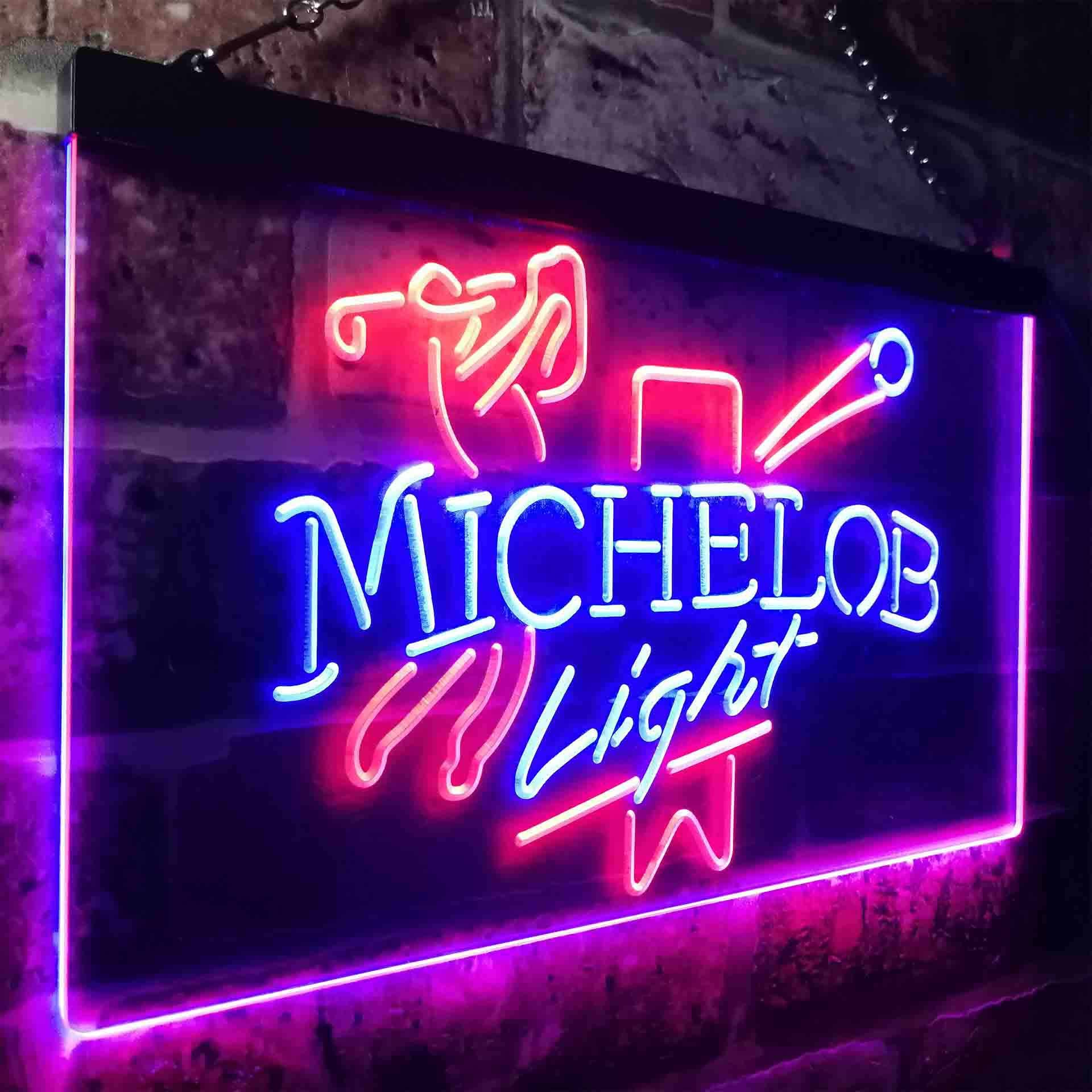 Michelob Light Beer Golf Bar Neon-like LED Sign | ZignSign