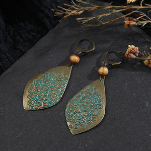 Copper Geometric Earrings