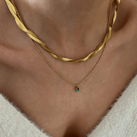 Layered Gold Chain Necklaces