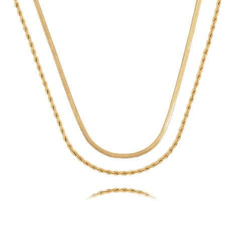 Multi-Layered Gold Chain Necklaces