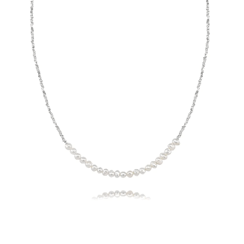 The Half Pearl Half Chain Necklace