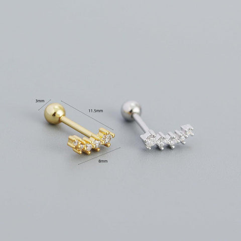 nap earrings gold