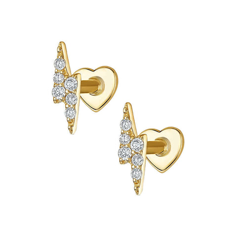 flat back diamond stud earrings