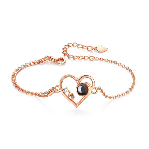Love Heart Projection Pendant Customized Portrait Jewelry Felicity Bracelet