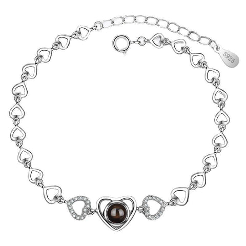 Love Projection Stone Heart Shape Chain Felicity Bracelet