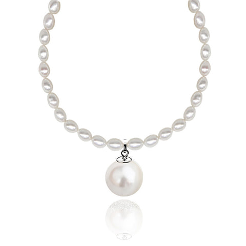 Vintage Freshwater Real Pearl Necklace for Women