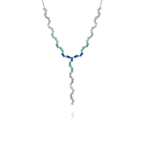 Turquoise Style Chain Necklace Cascade Collection by Vicky Kim