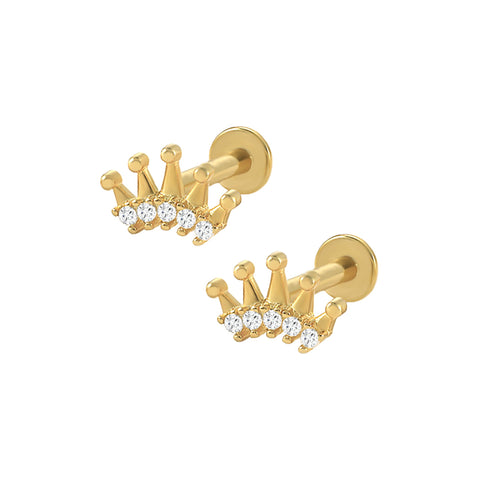 flat back diamond stud earrings