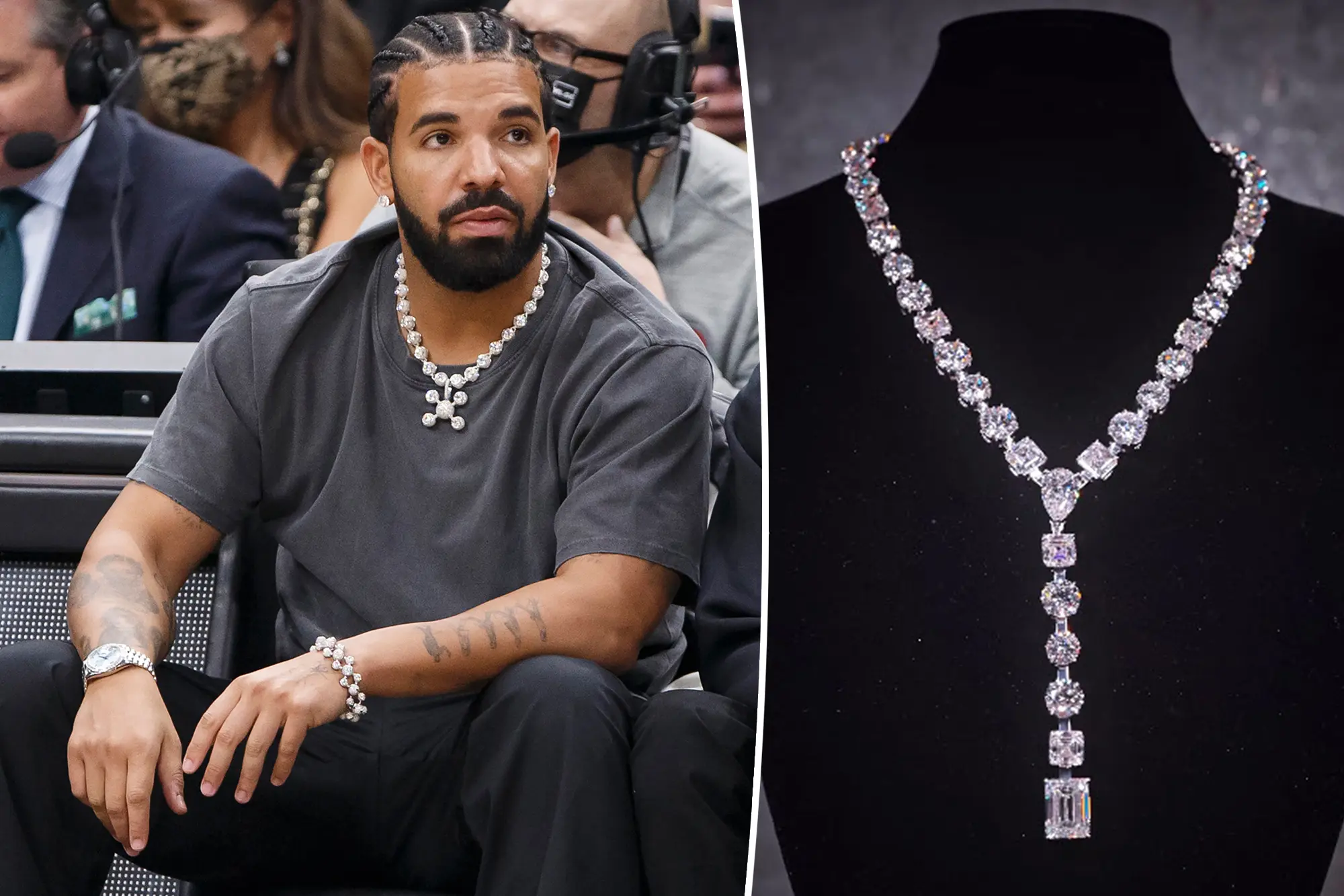 Tennis chain drake Drake necklace