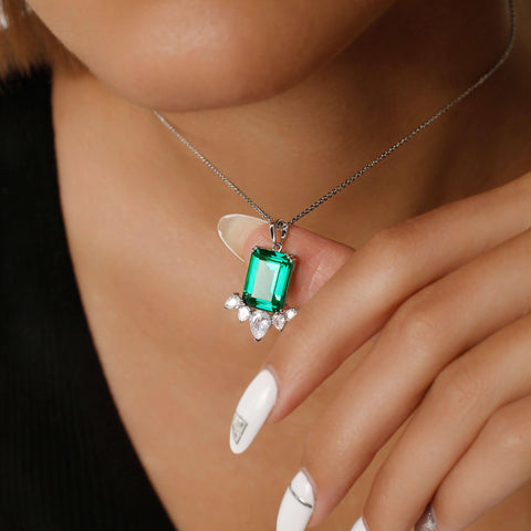 Emerald Pendant The Earth Jewelry Set collection Designed by Tanin