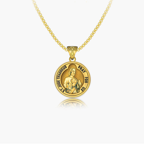 San Judas Gold Necklace