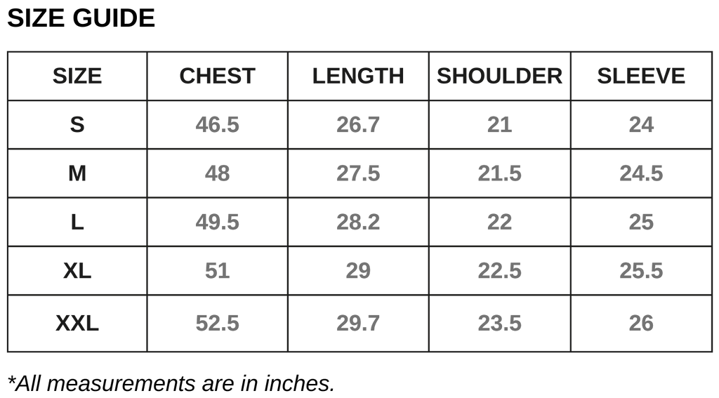 sky high club apparel hoodie size chart