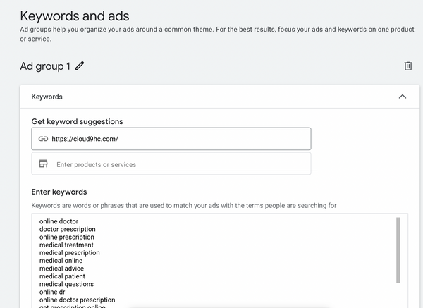 How to create Google text ads