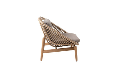 Cane-Line Strington Teak Outdoor Lounge Chair with Quick Dry Cushions