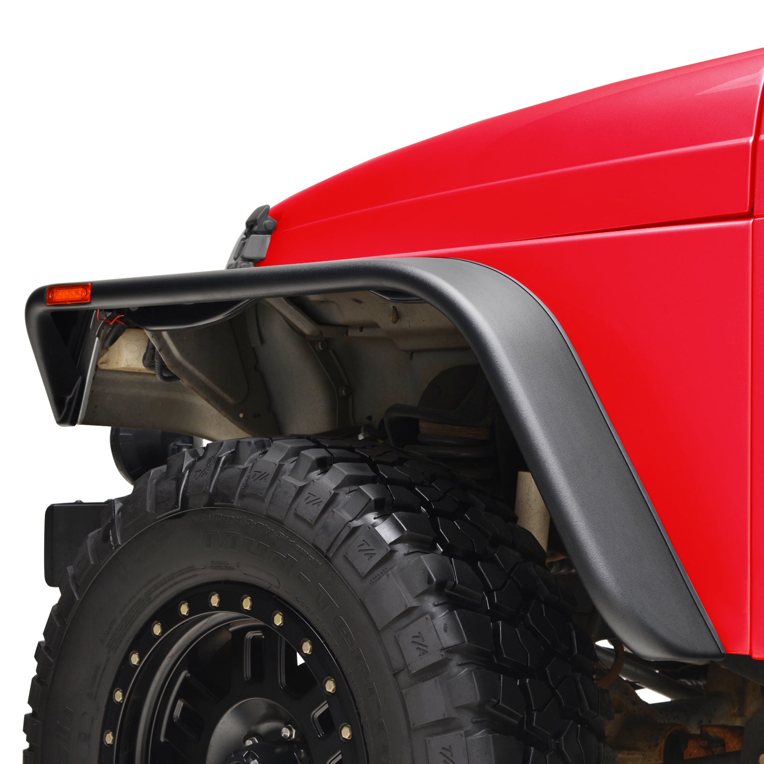 97-06 Jeep Wrangler TJ/LJ 4PC Flat Style Fender Flares (17192) | Paramount  Automotive