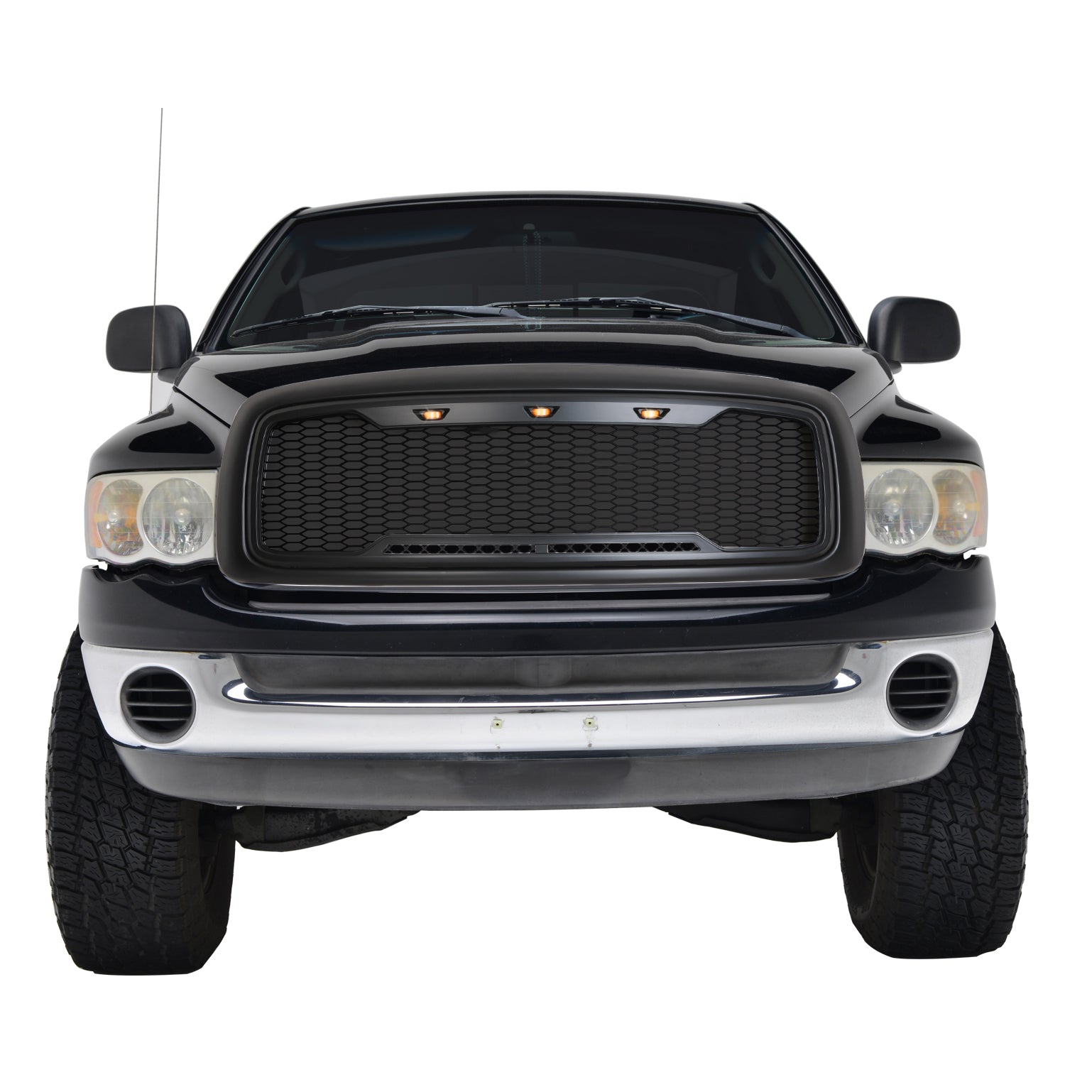 09-12 Dodge Ram 1500 Matte Black ABS LED Impulse Mesh Grille (41