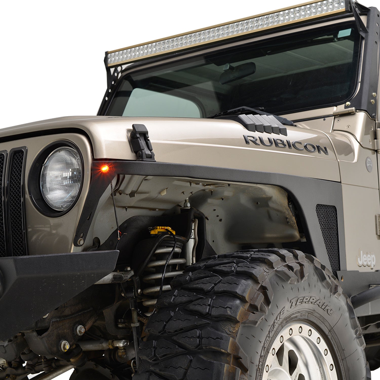 97-06 Jeep Wrangler TJ Edge  in Front Fender with LED Lights (51-00 |  Paramount Automotive