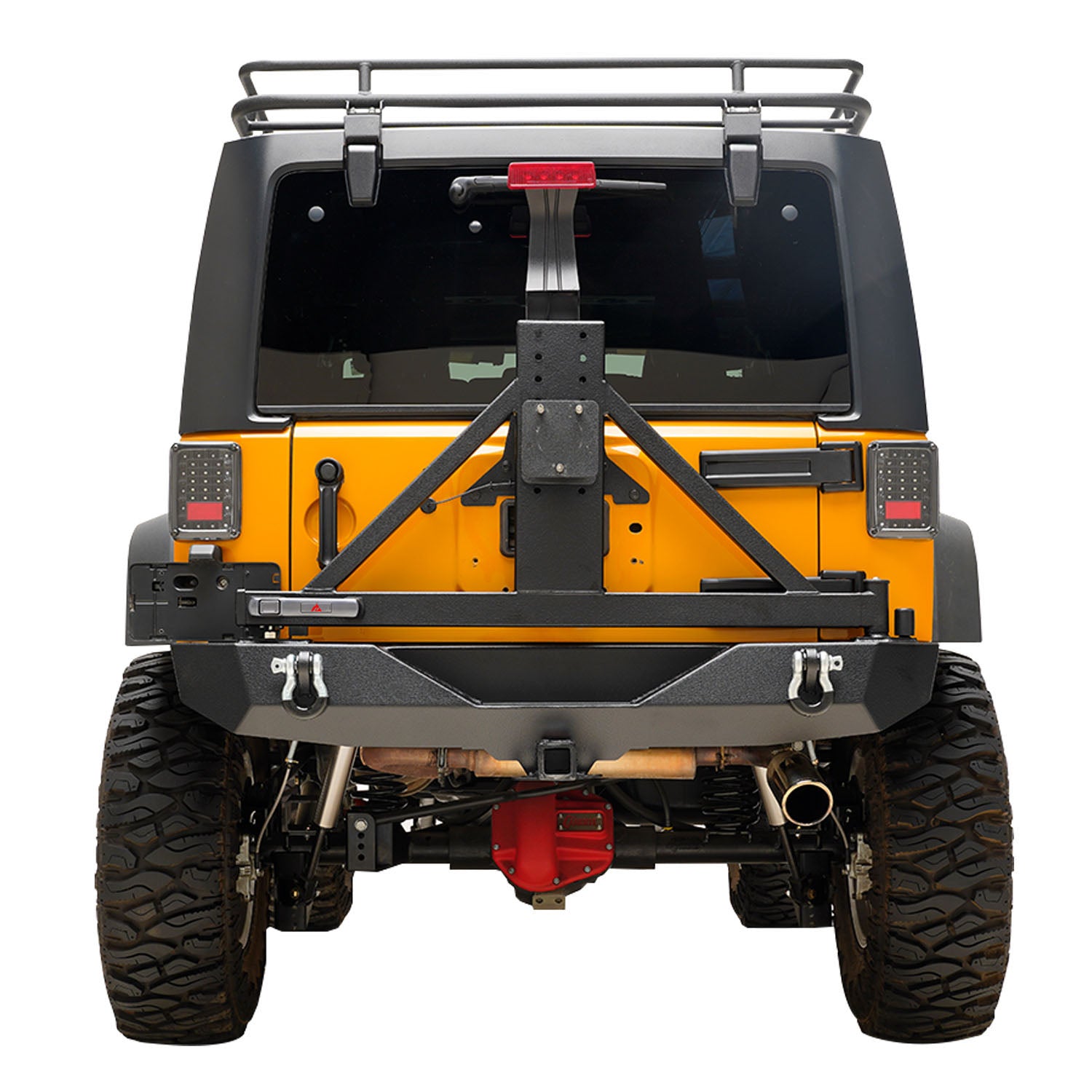 07-18 Jeep Wrangler JK Body Width Rear Bumper with SureGrip Tire Carri |  Paramount Automotive