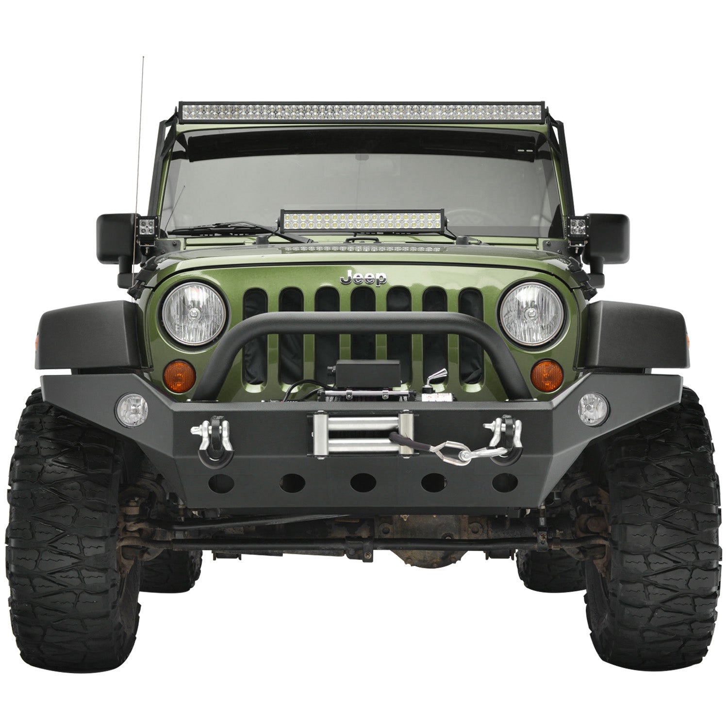 07-18 Jeep Wrangler JK Full-Width Front Bumper with OE Fog Light Provi |  Paramount Automotive