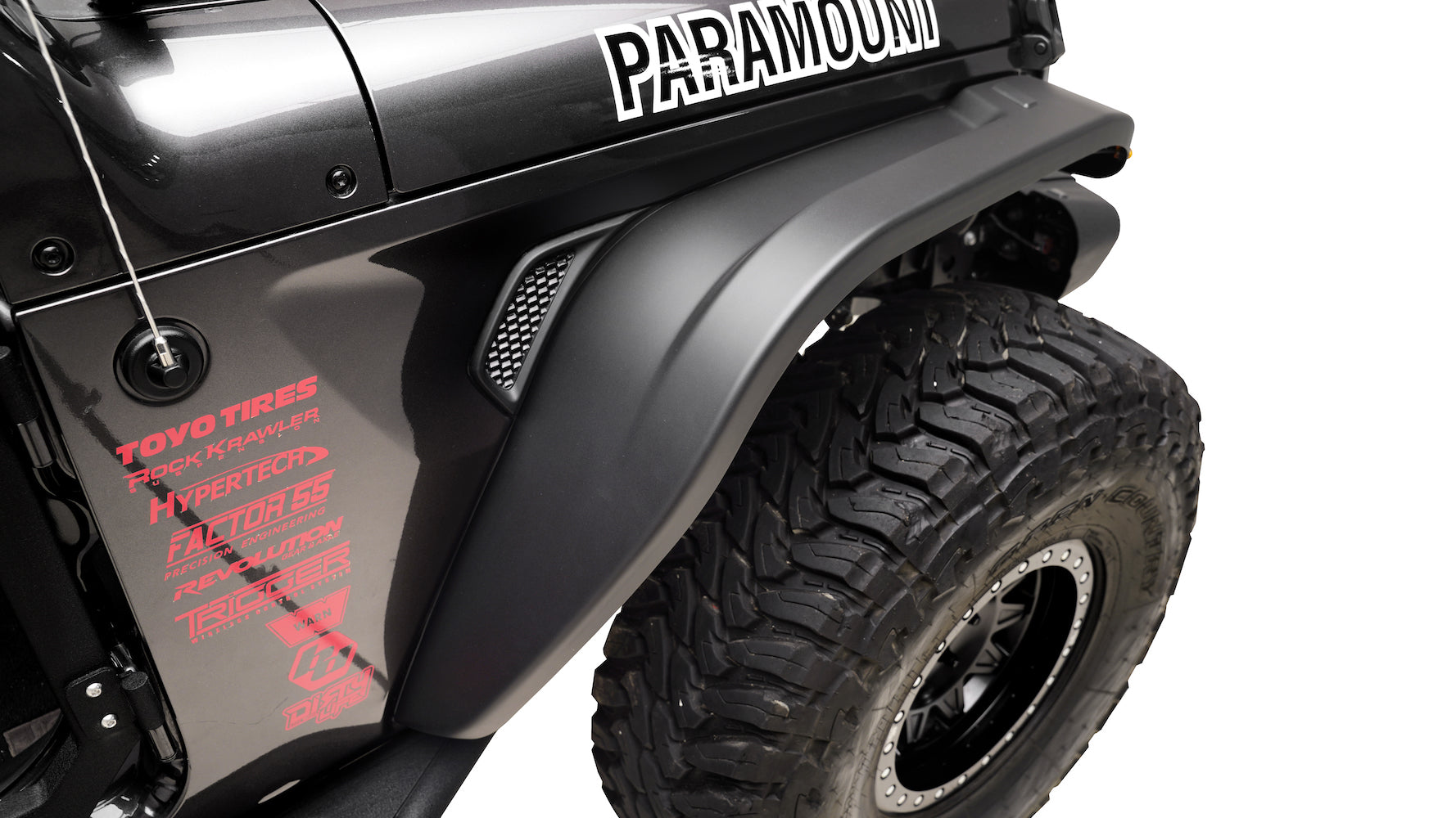 18-23 Jeep Wrangler JL/JT Hydro Front Fender Flares (81-21104) | Paramount  Automotive