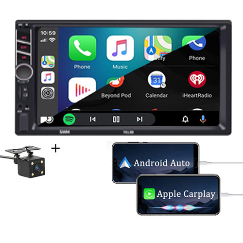 Inferieur Heerlijk pit Autoradio 2Din Universeel | Apple Carplay & Android Auto | 7' HD Touch