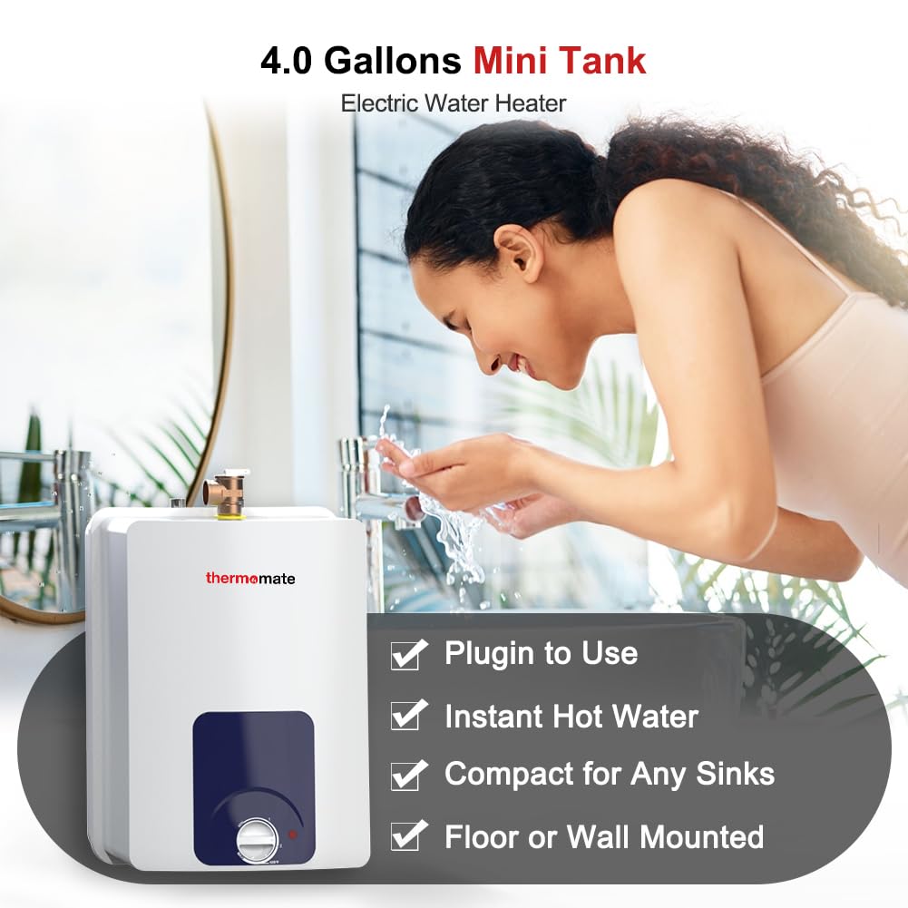 thermomate ET270 on Demand Electric Tankless Water Heater with Digital Temperature Display