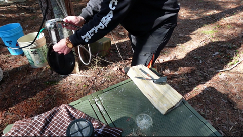 Tragbarer Warmwasserbereiter für Campingdusche, Waschen, Reinigen, Vanlife Adventure