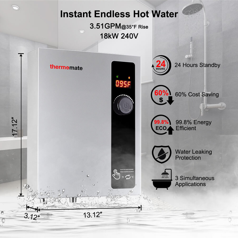 Le chauffe-eau instantané, une eau chaude quasiment illimitée et jusqu'à 30  % d'économie d'électricité - NeozOne