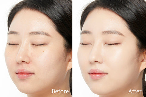 Korean makeup apply concealer step Luxiface