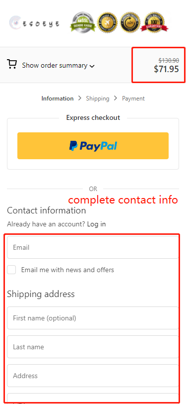 HOW TO USE DISCOUNT CODE