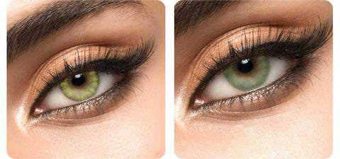 Green Contacts Pair Eye Makeup Suggested
