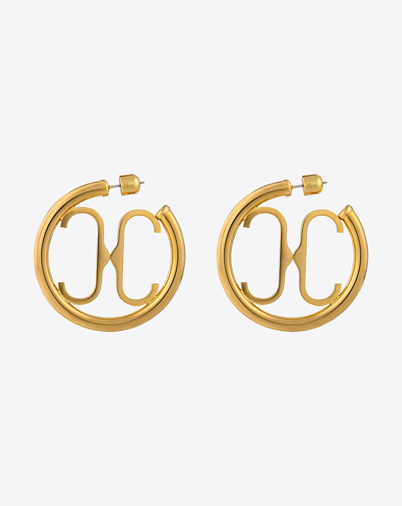 CC Logo Hoop Earring – Christina Caruso