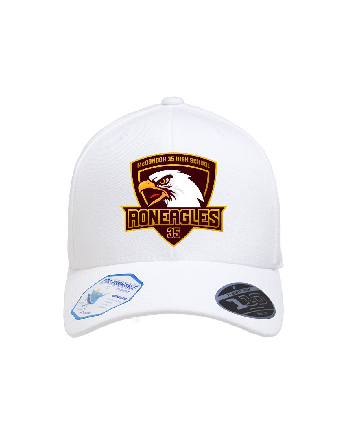 110C McDonogh 35 Roneagles Embroidery Adjustable Pro-Formance Solid Cap