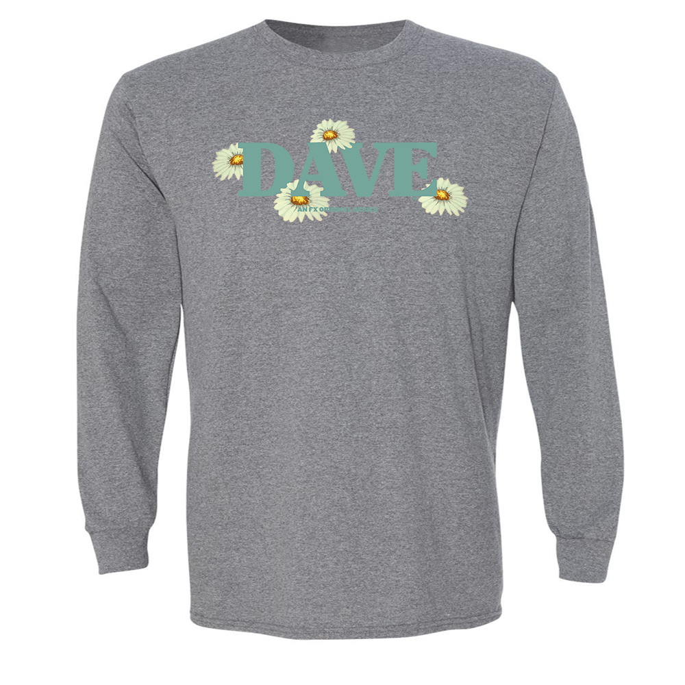 Dave Flower Logo Adult Long Sleeve T Shirt Shop Hulu