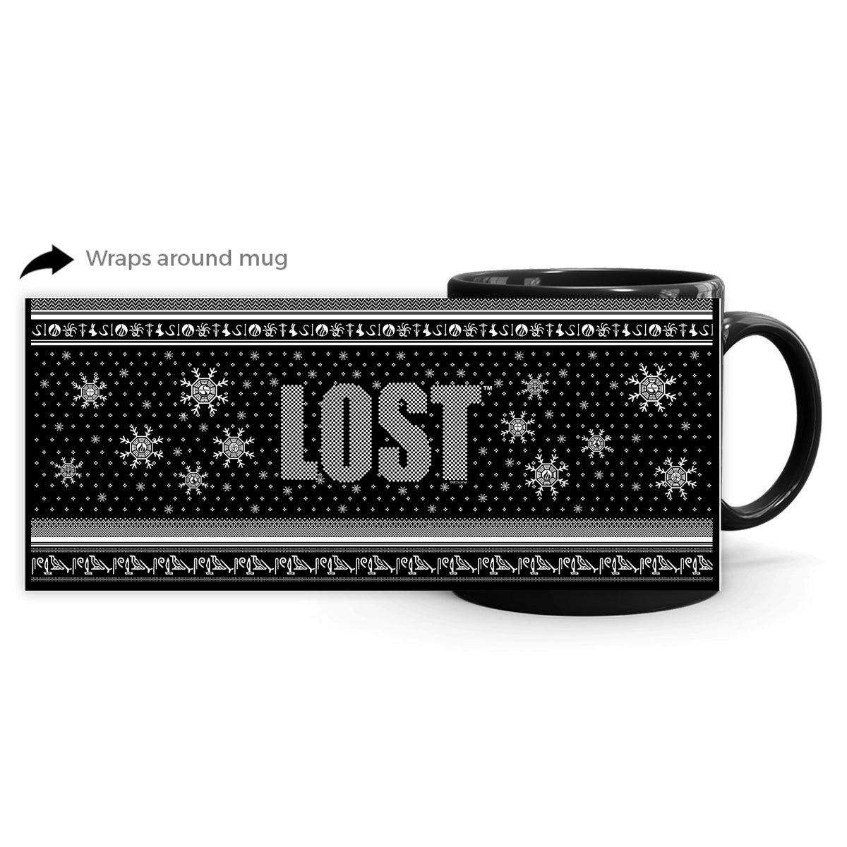 Lost Christmas Logo Black Mug Shop Hulu