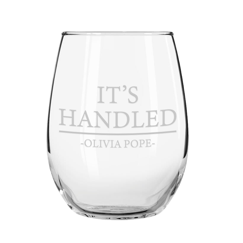 POSE The Legendary Personalized Laser Engraved Stemless Wine Glass