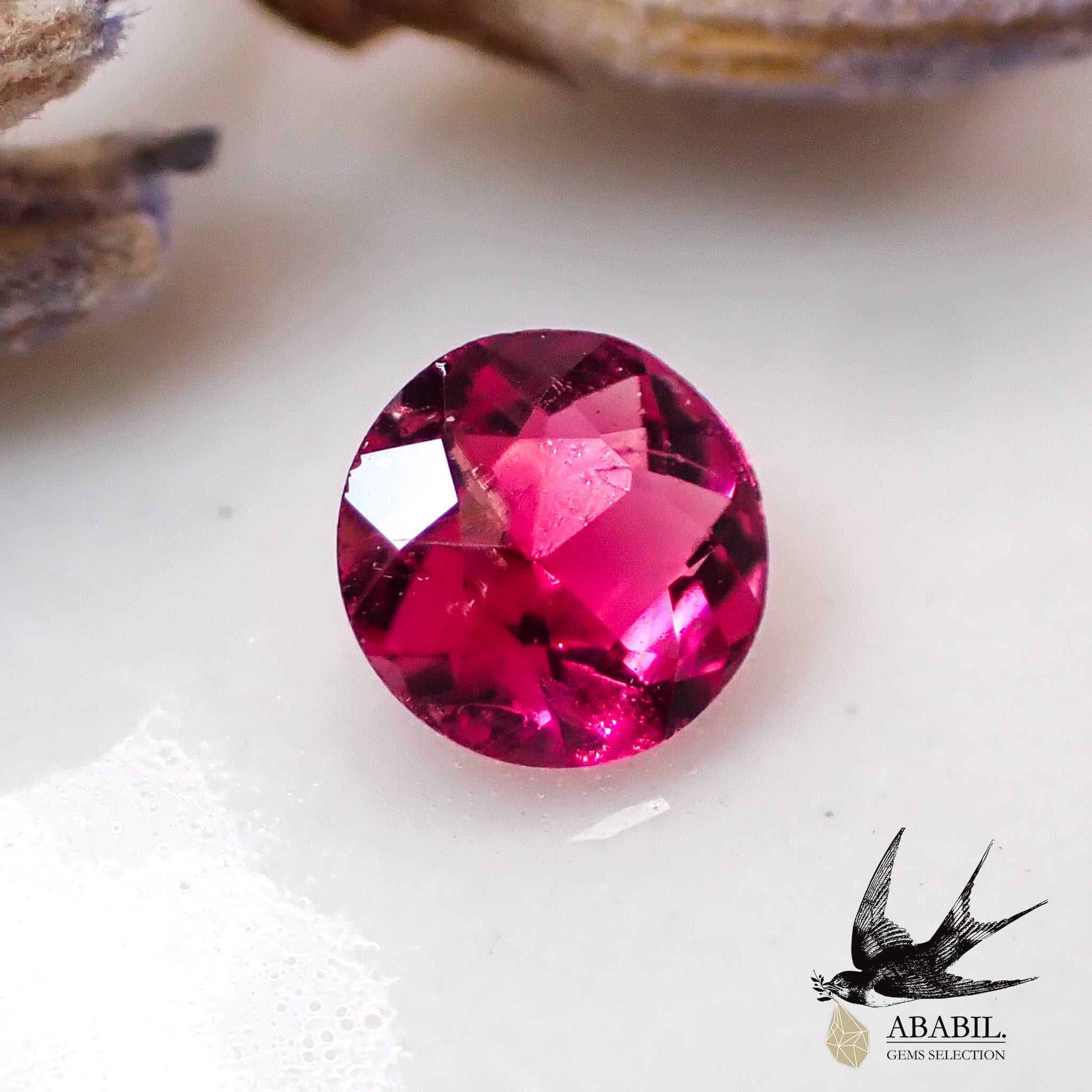 Natural red beryl 0.08ct [USA] ☆ Vivid ☆ Bicolor ☆ High quality