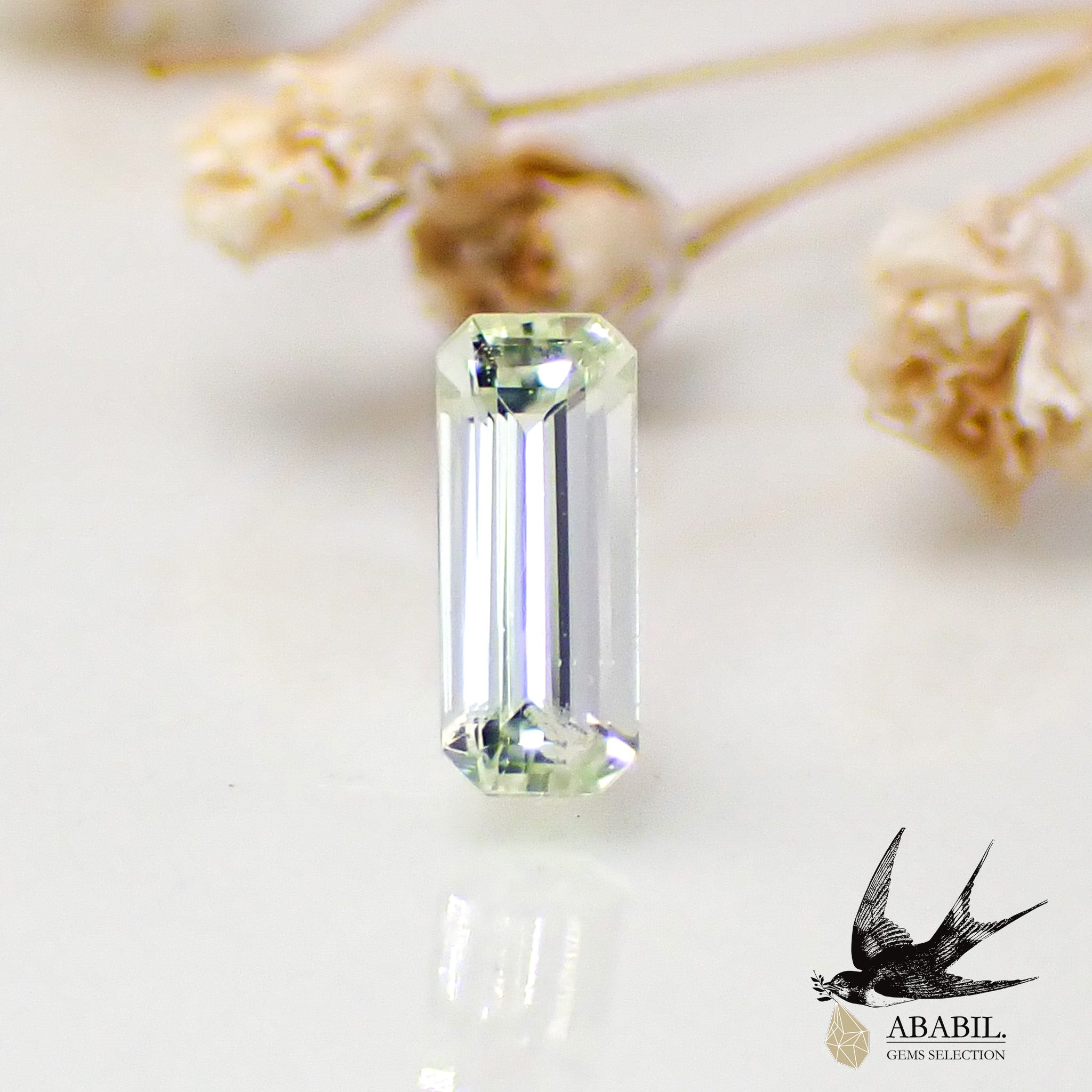 幅広type 天然ミントユークレース0.48ct 【ブラジル】☆レアストーン