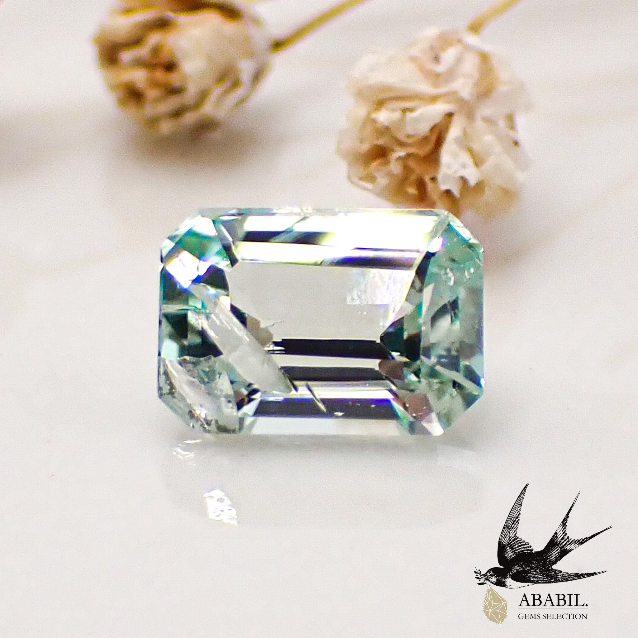 天然ミントユークレース0.63ct 【ブラジル】★レアストーン★