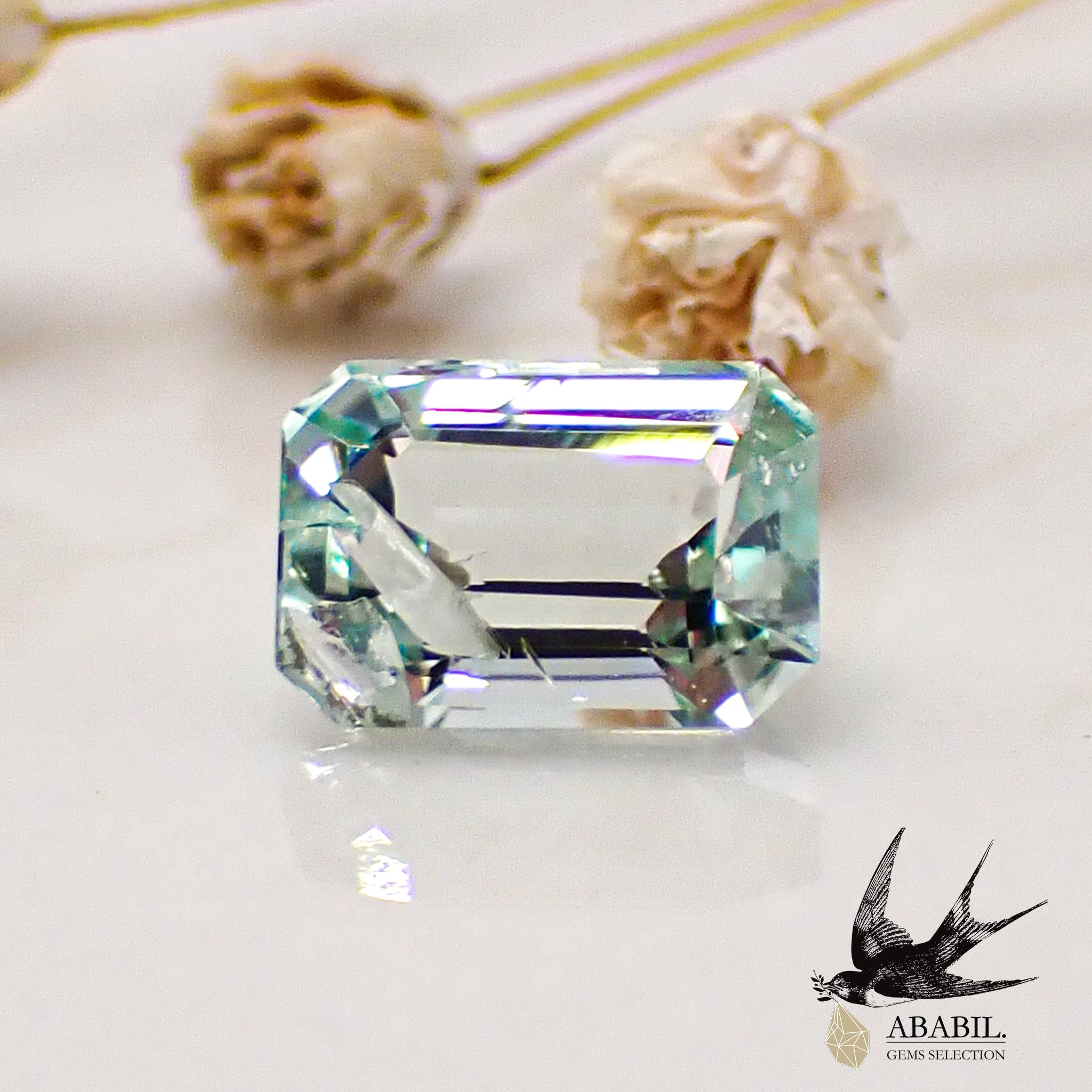 天然ミントユークレース0.63ct 【ブラジル】☆レアストーン☆-