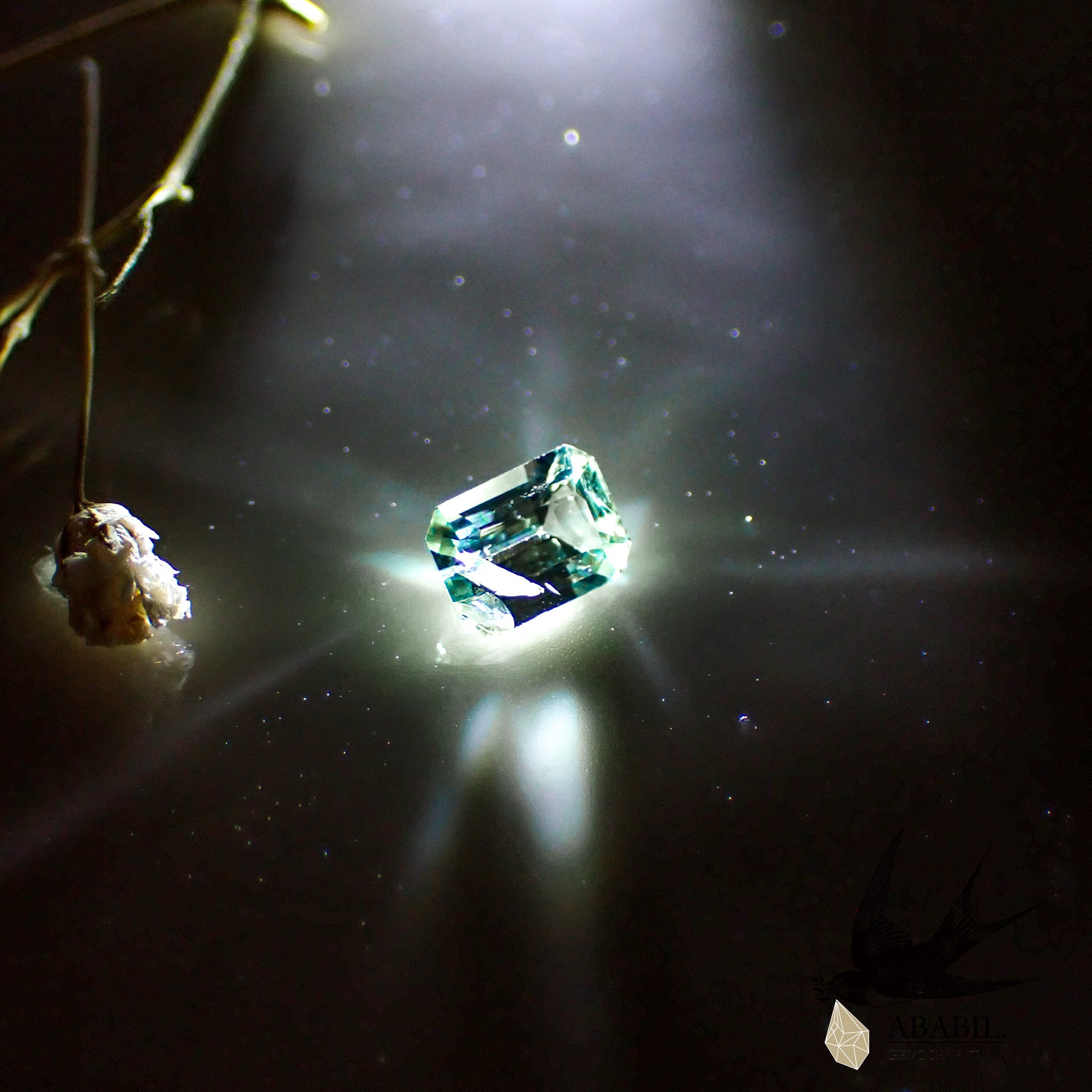 天然ミントユークレース0.63ct 【ブラジル】☆レアストーン☆-