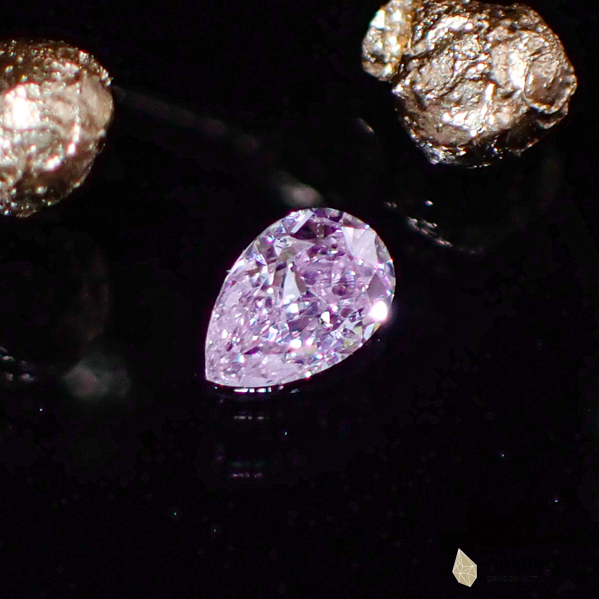 値下げ時間 天然パープルピンクダイヤモンド0.042ct 【ロシア