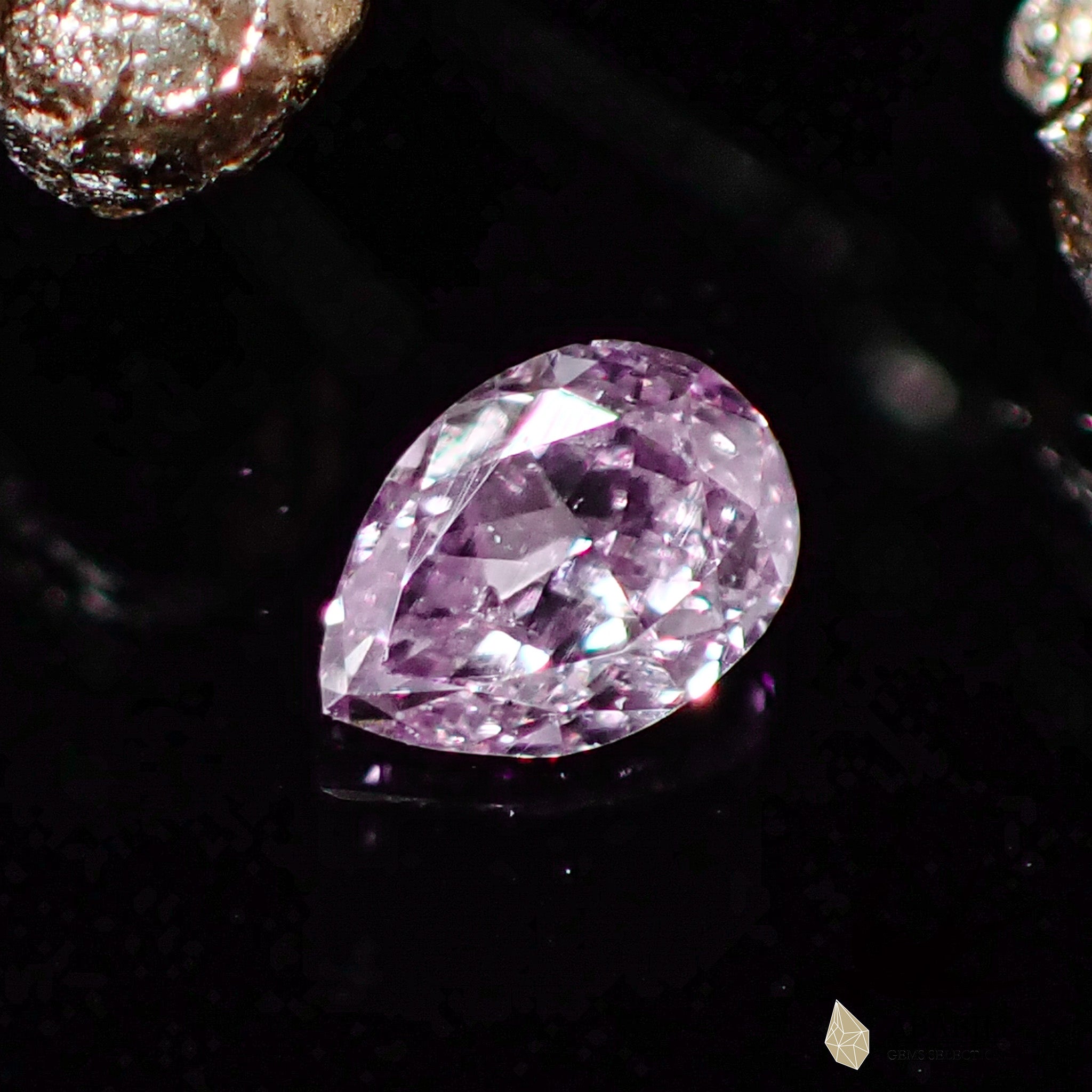 天然パープルピンクダイヤモンド0.054ct 【ロシア】☆キラキラ☆ソー