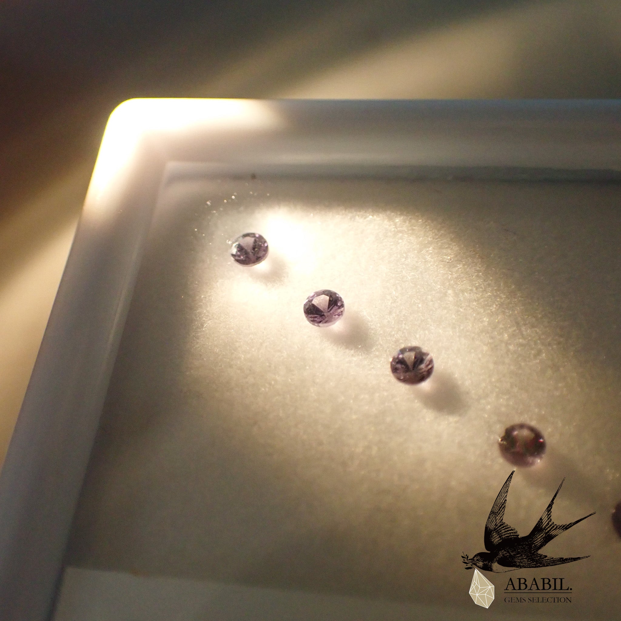 Set of 5 natural color change garnets 0.257ct [Bekiry] ★Discoloration gems★