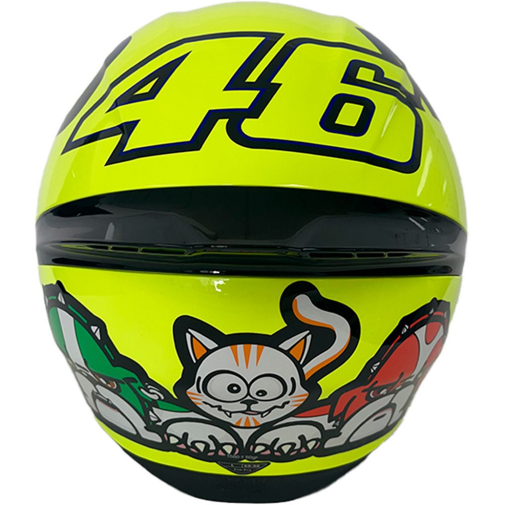 バレンティーノ・ロッシ 直筆サイン入り ヘルメット　AGV K1 ROSSI MUGELLO 2016